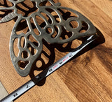 Vintage Silver Butterfly Trivet, Hot Plate