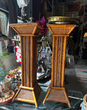 Pair of Bamboo Plant Stand Pillars