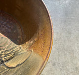 Hand Made Earth Tone Large Pottery Decorative Bowl