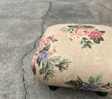 Petite Hollywood Regency Footed Pouf