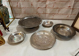 Instant Collection of Silver Serving Bowls and Tray- Set of 5