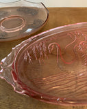 Pink Glass Serving Trays