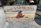 Wooden Key West Islamorada Beach Sign