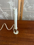 Small Silver Faux Candle Table Lamp