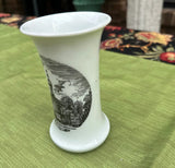 Ceramic Small Vase With Hand Painted Details