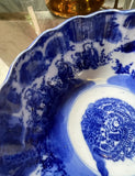 Antique Japanese Meiji Period Blue Bowl