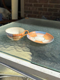 Hand Painted Tea Cup and Matching Saucer