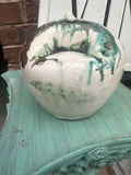 Hand-Made Punctured Splatter Pottery Sculpture