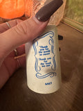 Vintage Font Plastic Salt Shaker