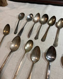 Huge Collection of Silver Spoons- Set of 22