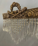 Pair of Gold and Crystal Vintage Wall Sconces