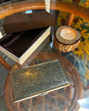 Vintage Pair of Brass Etched Cigarette Cases