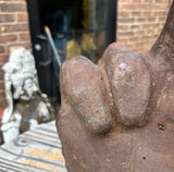 Small and Heavy Bronze Middle Finger Sculpture