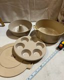 Vintage Microwave Dutch Oven, Muffin Pan, and Bundt Pan Trio