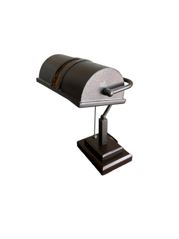 1970s Brown Metal Task Lighting Desk Lamp