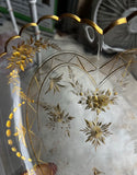1970s 24kt Gold Heart Shaped Glass Platter