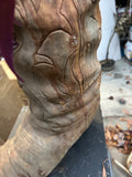 Oversized Concrete Single Rustic Boot Planter