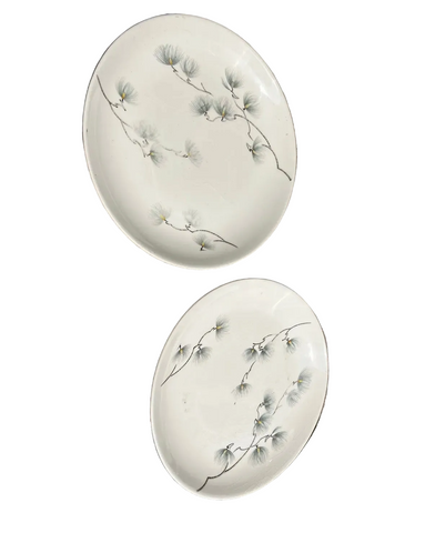 Pair of Ceramic Mikasa Pine Plates