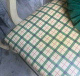 Country Core Pair of Green Gingham Chairs