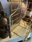 Brass Mid Century Modern Magazine Rack