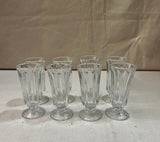 Collection of Glass Ice Cream Sundae Style Glasses- Set of 8