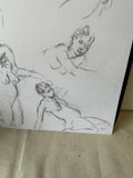 Drawing of Multiple Erotic Posed Models