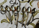 Collection of Silver Rough Edged Spoons- Set of 7