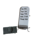 Small Light Blue Faux Ostrich Skin Wallet