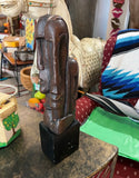 Wooden Vintage Hand Carved Totem Style Sculpture