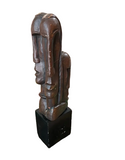Wooden Vintage Hand Carved Totem Style Sculpture