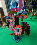 Vintage Wooden Mexican Alebrije Cactus Sculpture