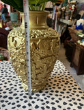 Detailed Gold Large Vase
