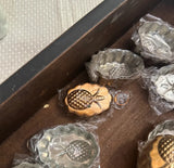 Collection of Brass Pineapple Molds- Set of 13