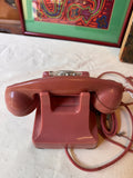 Salmon Colored Rotary Phone