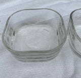 Pair of Glass Square Dishes