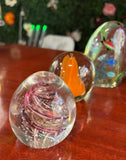 Collection of Vintage Glass Paper Weights- Set of 7