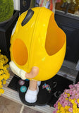 Rent Only Oversized Plastic Yellow M&m Standing Candy Serving Prop