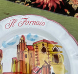 Ceramic Italian Painted Decorative Plate