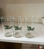 Trio of Big Daddy's Glasses With Green Accents