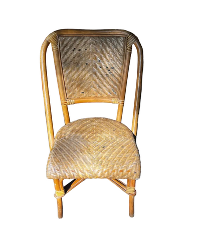 Vintage Rattan French Bistro Accent Chair