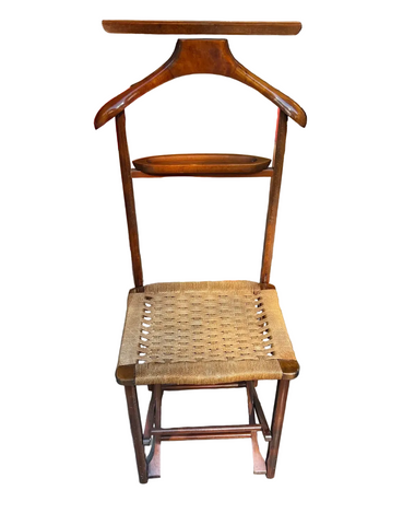 1970s Wooden Italian Valet Collapsible Chair
