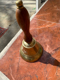 Large Brass and Wood Teachers Bell