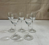 Collection of Simple Stemmed Shot Glasses- Set of 5