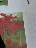 Colorful Trees and Foliage Landscape Painting on Canvas