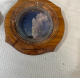 Instant Collection of Ashtrays, Splatter Art and Yellowstone National Park- A Pair