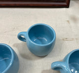 Trio of Blue Ceramic Mugs