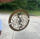 Vintage Asian Metal Wall Hanging
