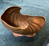 Art Deco Nautilus Brass Shell Planter