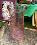 Pink Depression Glass Large Vase