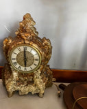 Vintage Resin Nautical Seashell Standing Clock